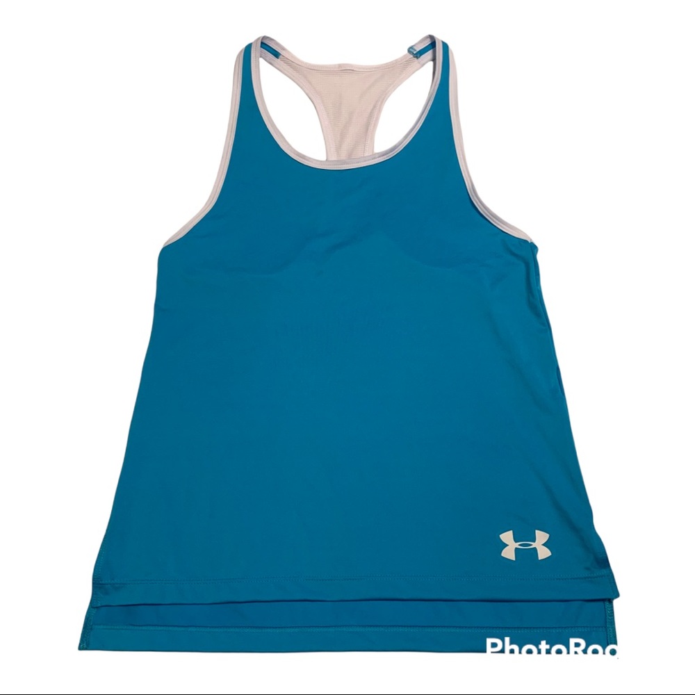 😎 Under Armor Tank - Blue and White.